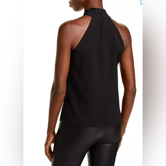 MILLY Preston Cady Assymetric Halter Top Black NWT (Size L) - Picture 4 of 10